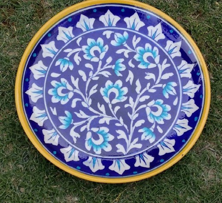 Blue Pottery Decorative Platter